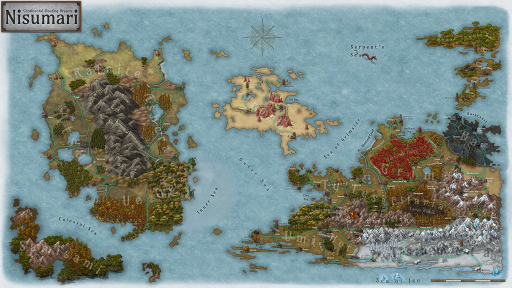 Nisumari the world map.